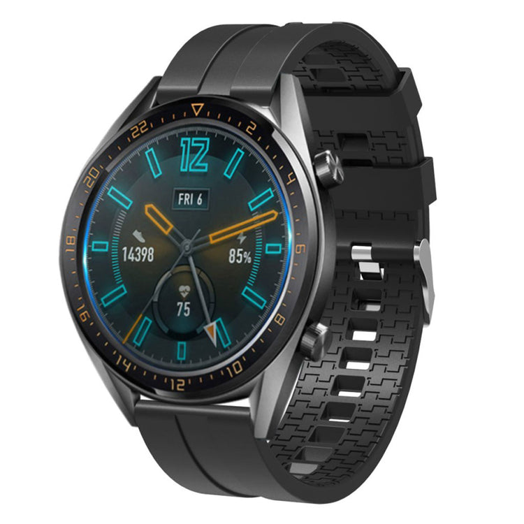 Helt vildt smuk Huawei Watch GT Silikone Rem - Sort#serie_3