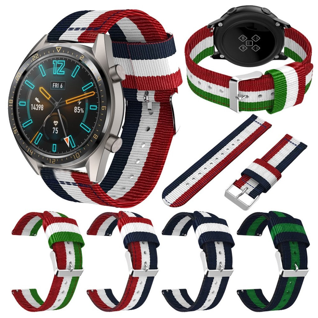 Helt vildt kønt Huawei Watch GT 2 46mm Nylon Rem - Grøn#serie_2
