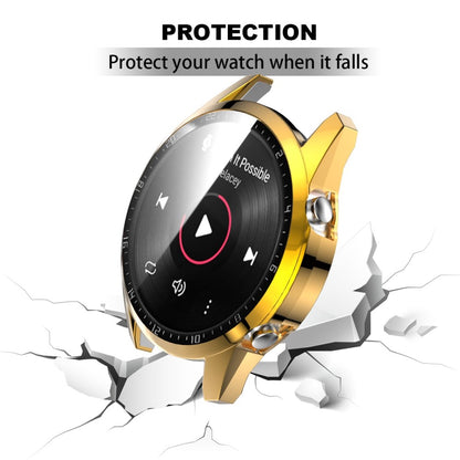 Super Pænt Huawei Watch GT 2 46mm Cover med Skærmbeskytter i Plastik og Hærdet Glas - Guld#serie_4