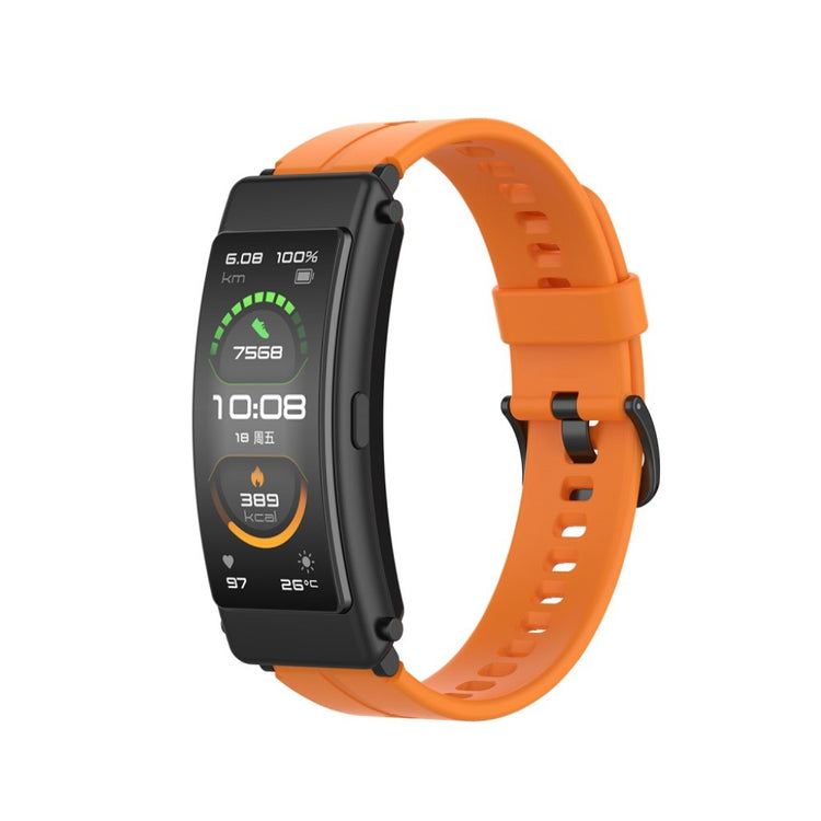 Fint Huawei TalkBand B6 / Huawei TalkBand B3 Silikone Rem - Orange#serie_5