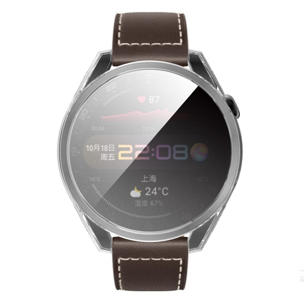 Mega Fed Huawei Watch 3 Pro Silikone Cover - Gennemsigtig#serie_2