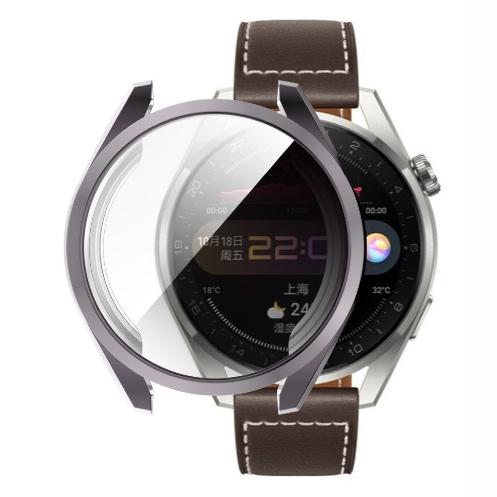 Mega Fed Huawei Watch 3 Pro Silikone Cover - Sølv#serie_4