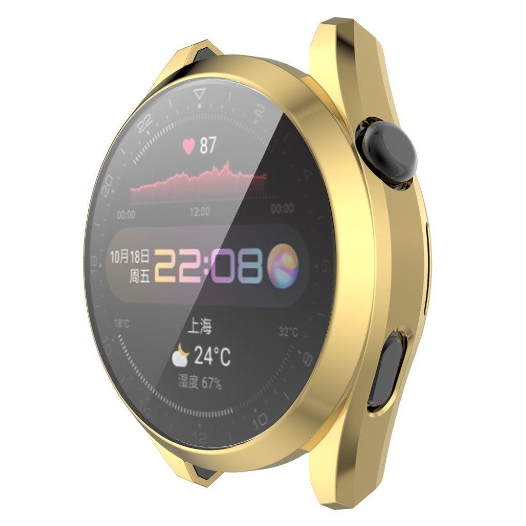 Mega Fed Huawei Watch 3 Pro Silikone Cover - Guld#serie_6