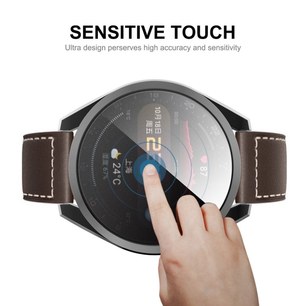 Fed Huawei Watch 3 Pro Silikone Cover - Sølv#serie_4