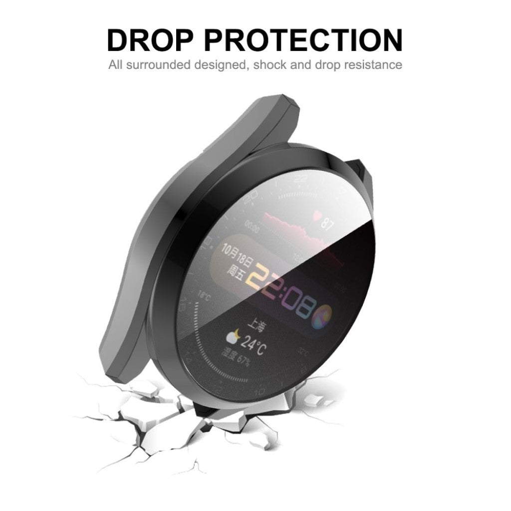 Fed Huawei Watch 3 Pro Silikone Cover - Sølv#serie_4