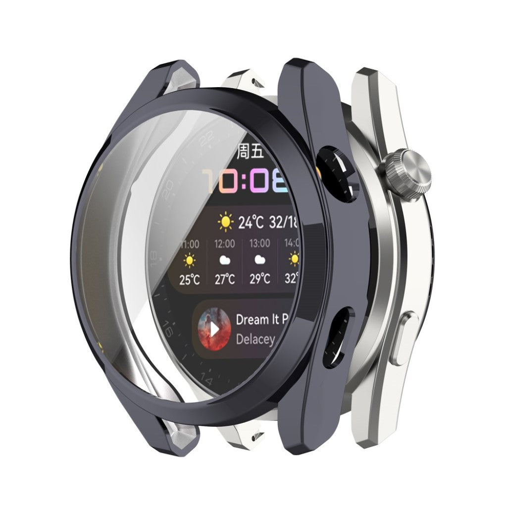 Super Fint Huawei Watch 3 Pro Silikone Cover - Sort#serie_2