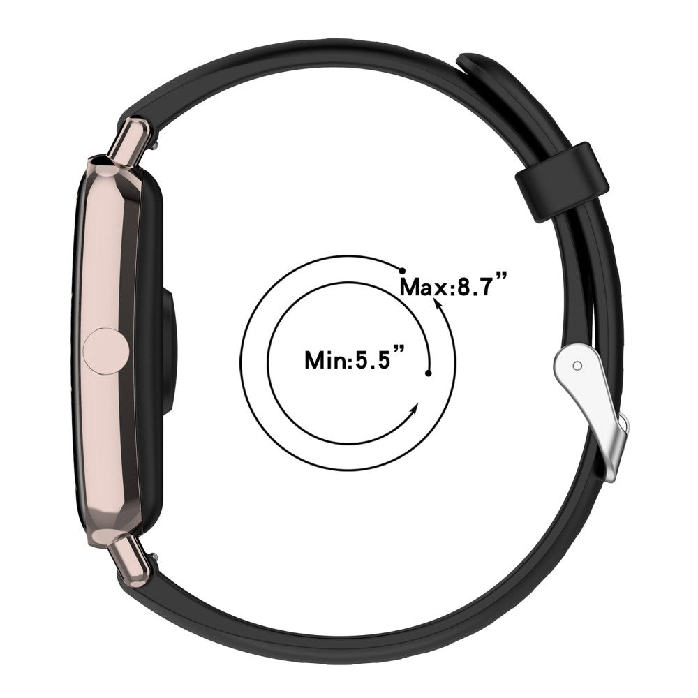 Rigtigt hårdfør Universal Silikone Rem - Sølv#serie_2