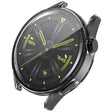 Coque de protection pour Huawei Watch GT 3 (46mm) avec protection d'écran en plastique et verre trempé.