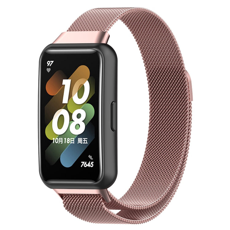 Vildt nydelig Huawei Band 7 Metal Rem - Pink#serie_4