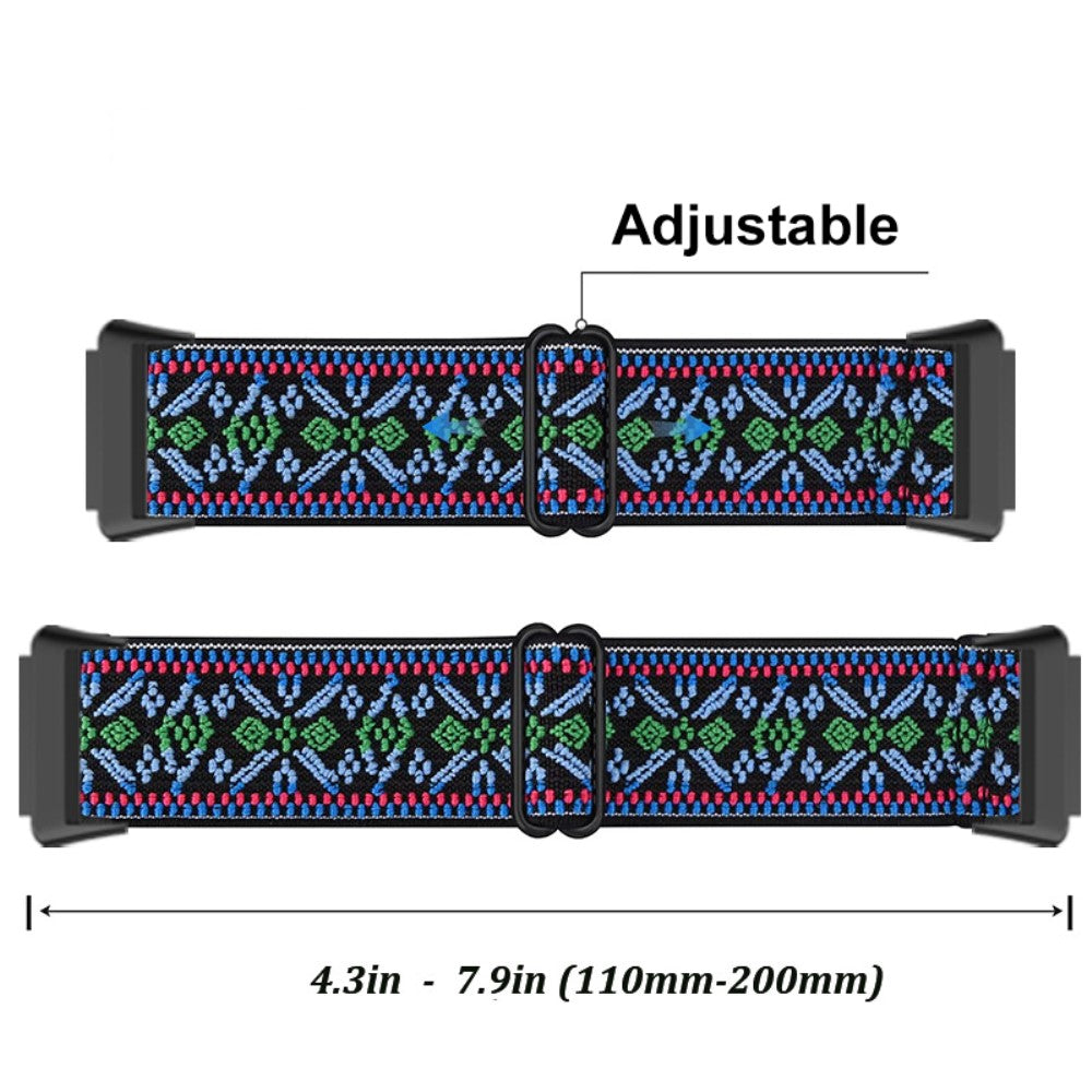 Nydelig Huawei Band 7 Ægte læder Urrem - Flerfarvet#serie_3