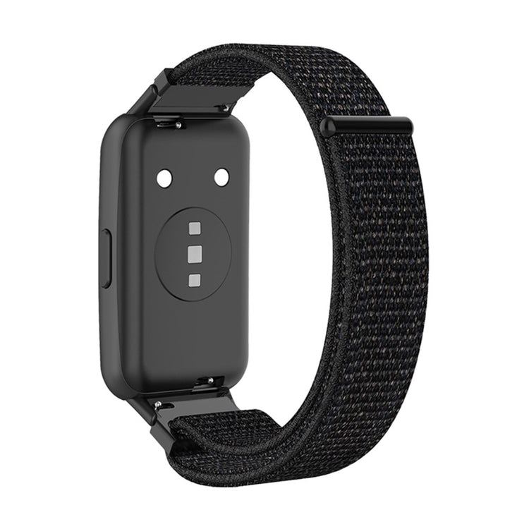 Mega flot Huawei Band 7 Nylon Rem - Sort#serie_2