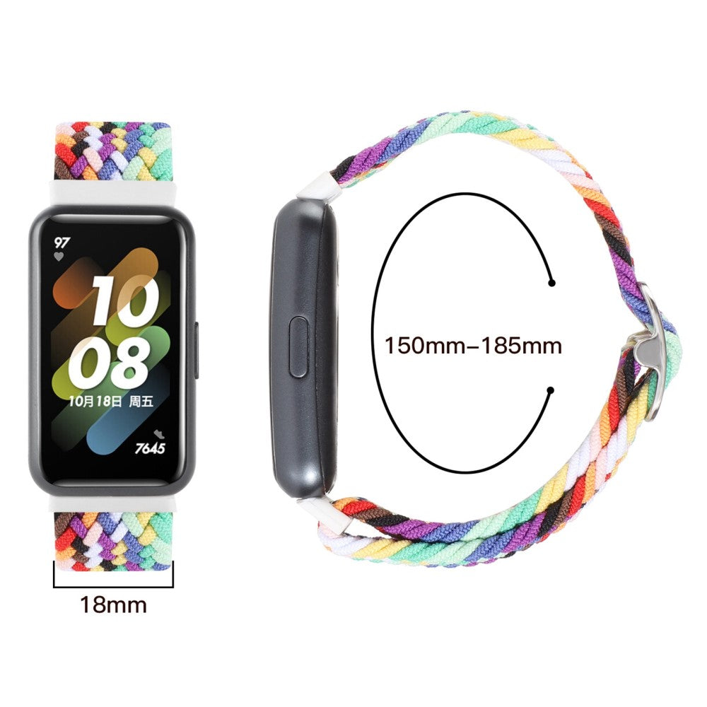 Rigtigt godt Huawei Band 7 Nylon Rem - Blå#serie_10