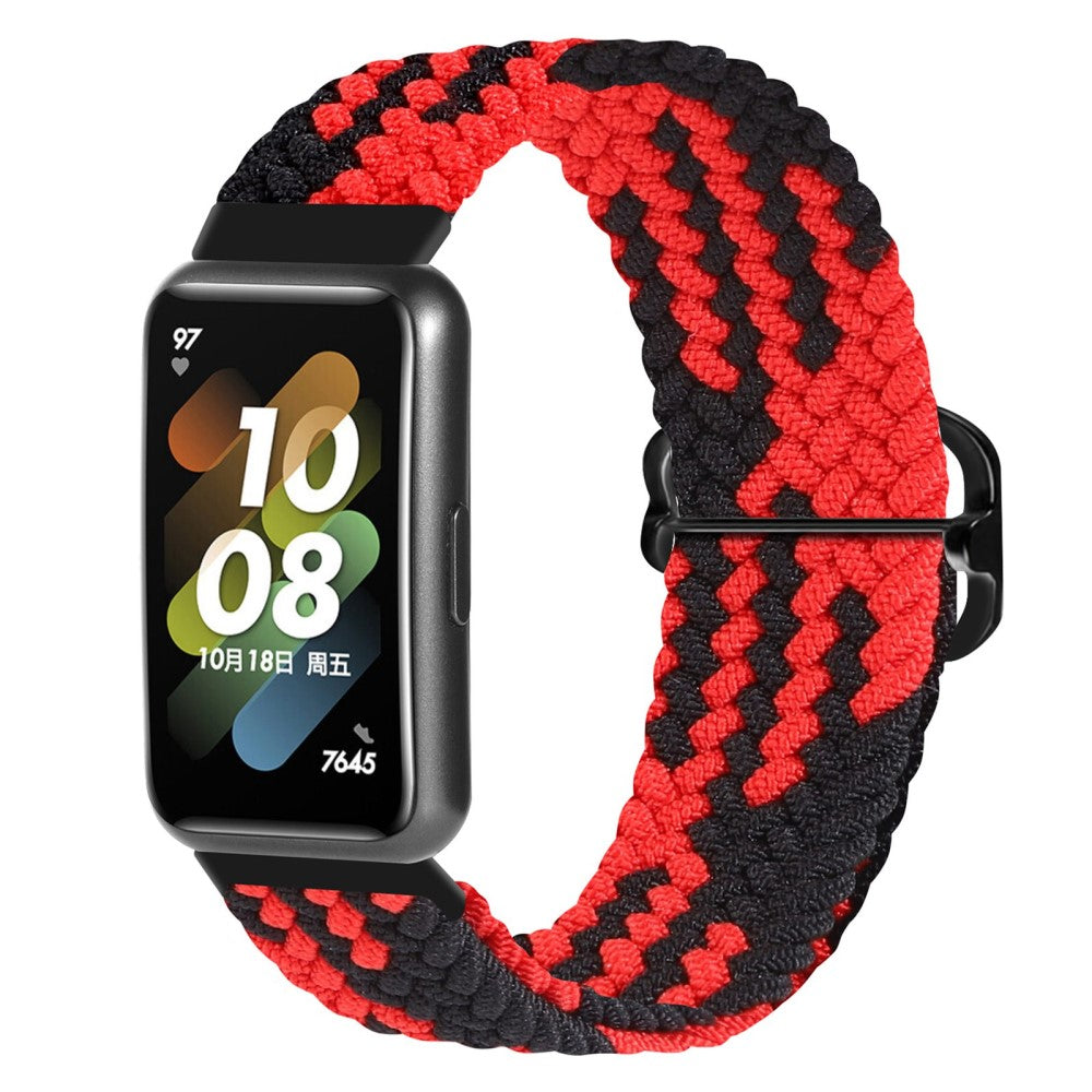 Rigtigt godt Huawei Band 7 Nylon Rem - Rød#serie_3