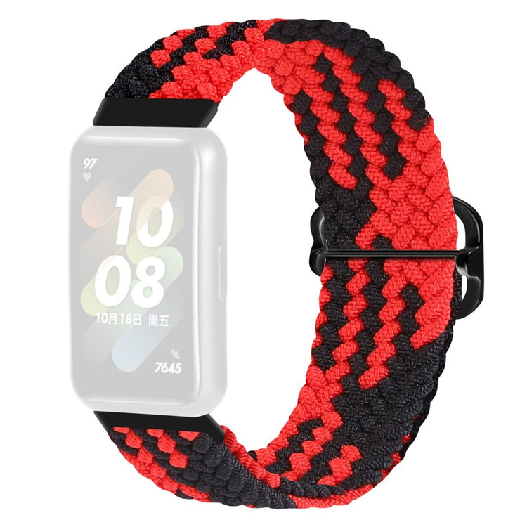 Rigtigt godt Huawei Band 7 Nylon Rem - Rød#serie_3