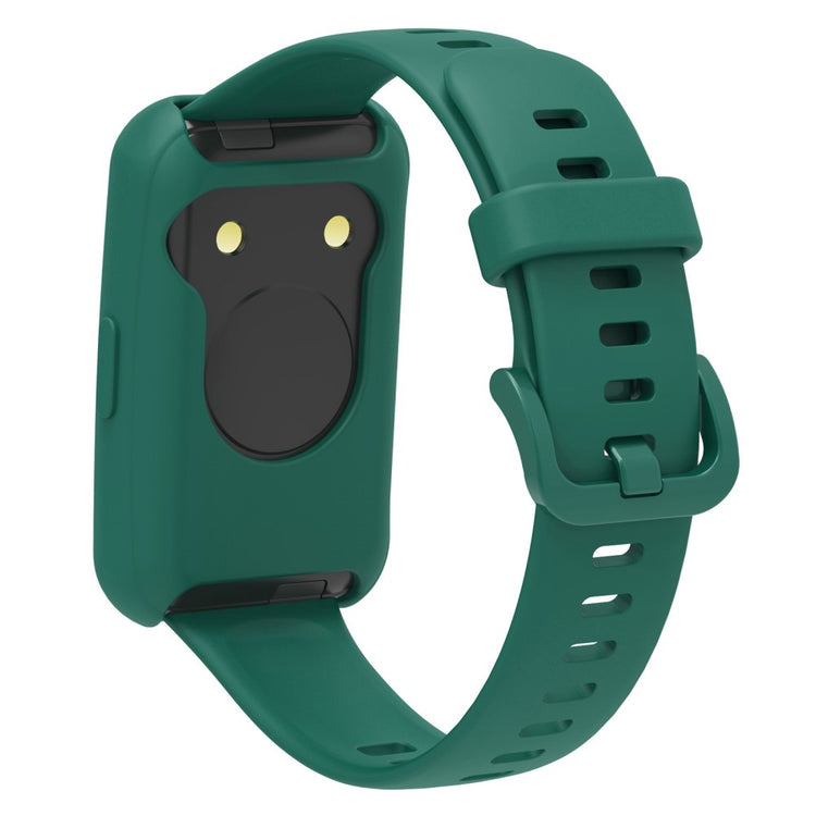 Flot Huawei Band 7 Silikone Cover - Grøn#serie_10