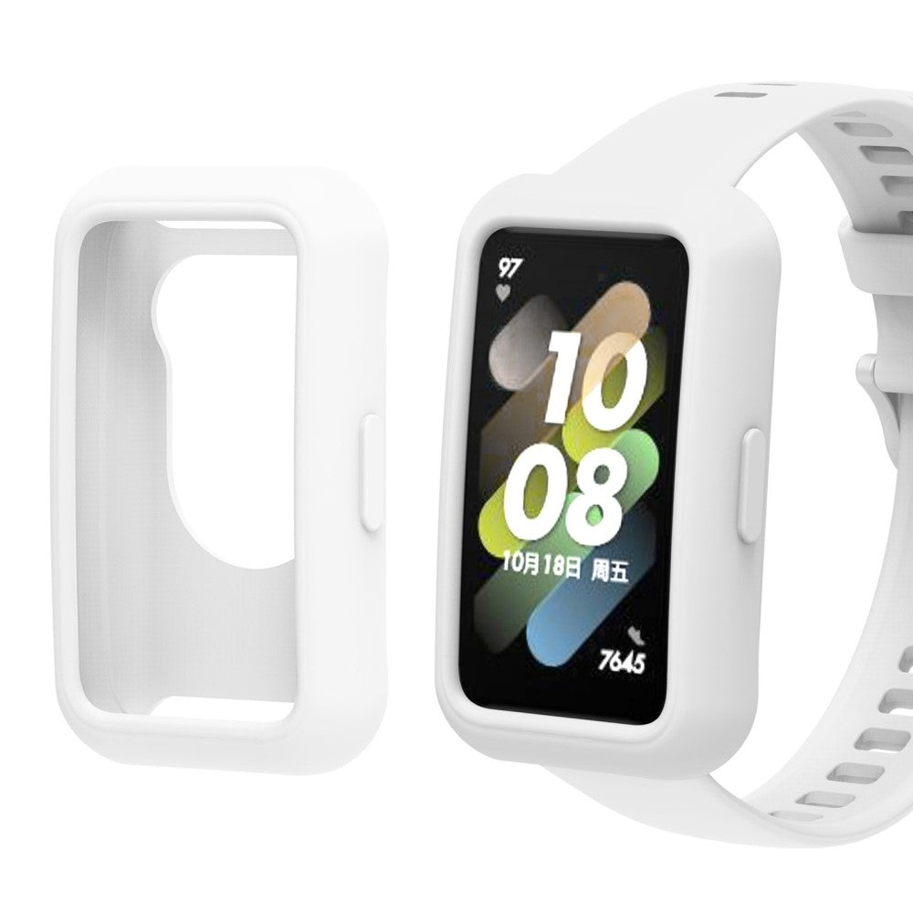 Flot Huawei Band 7 Silikone Cover - Hvid#serie_2