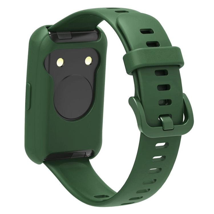 Flot Huawei Band 7 Silikone Cover - Grøn#serie_7