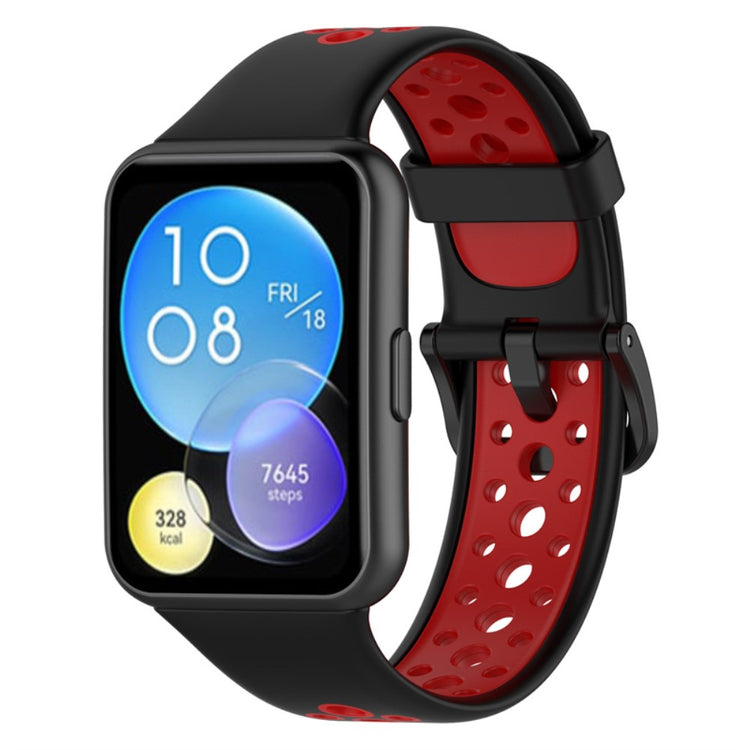 Rigtigt nydelig Huawei Watch Fit 2 Silikone Urrem - Rød#serie_3