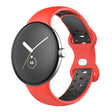 Très confortable, le sangle en silicone de la montre Google Pixel Watch.