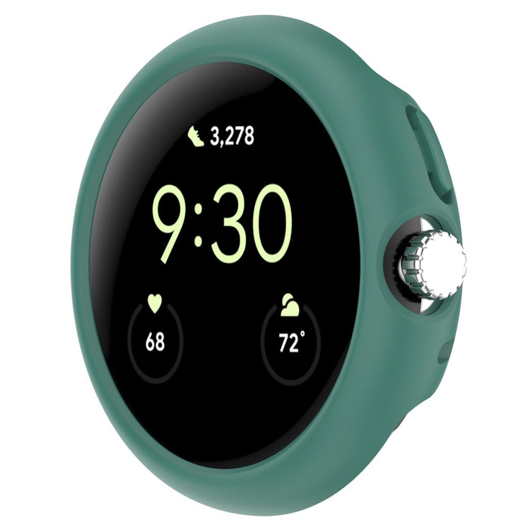 Beskyttende Google Pixel Watch Plastik Cover - Grøn#serie_3