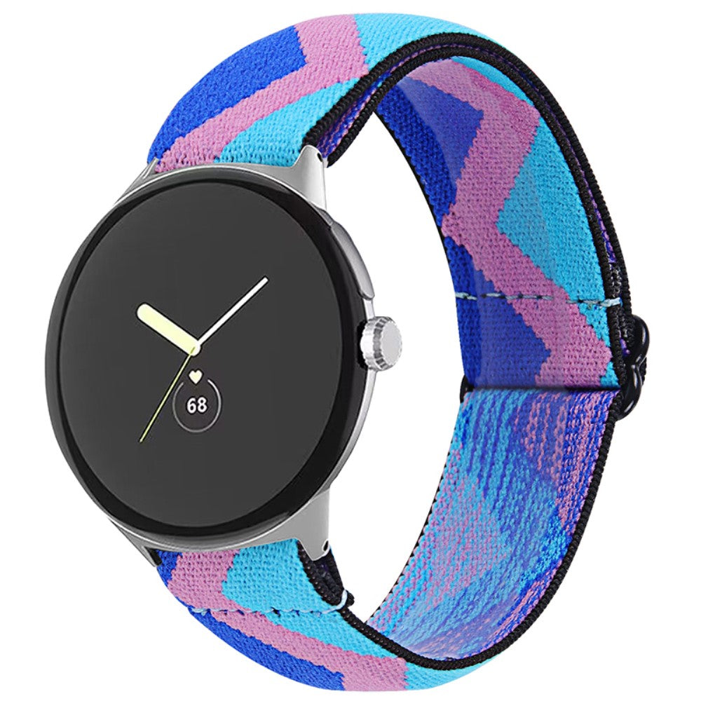Helt vildt hårdfør Google Pixel Watch Nylon Rem - Flerfarvet#serie_1