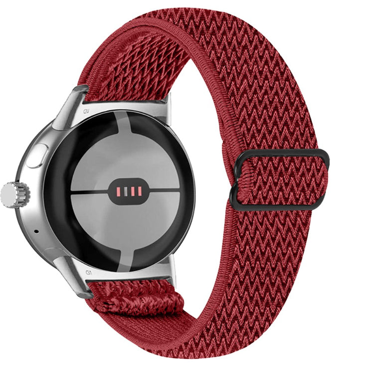 Rigtigt elegant Google Pixel Watch Nylon Rem - Rød#serie_10