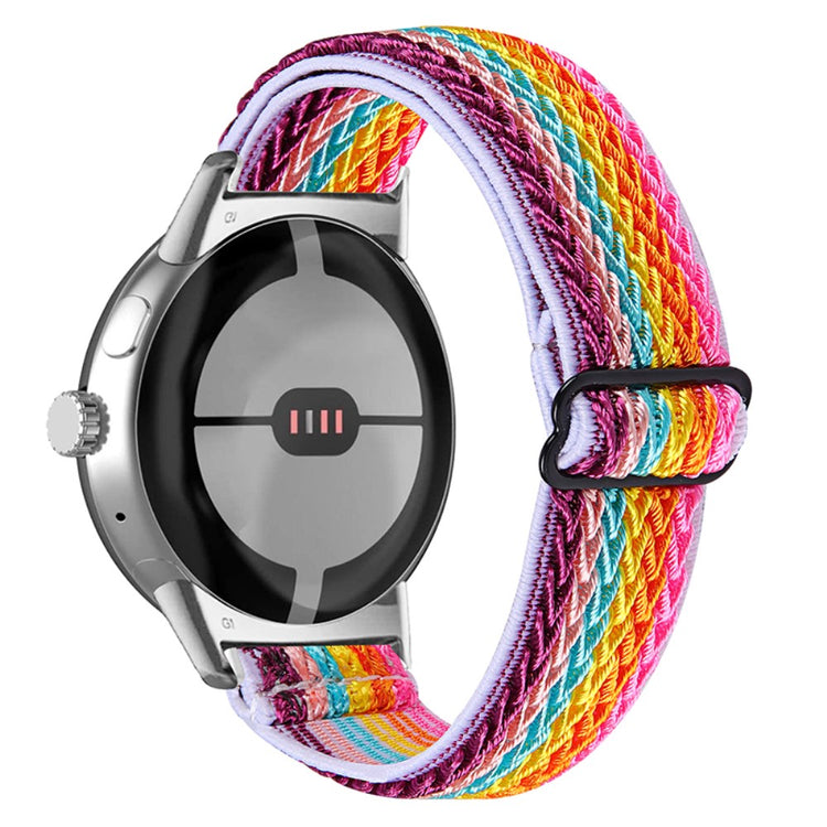 Rigtigt elegant Google Pixel Watch Nylon Rem - Flerfarvet#serie_3