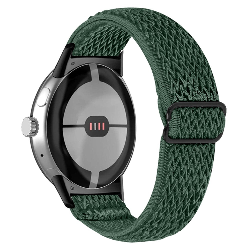 Rigtigt sejt Google Pixel Watch Nylon Rem - Grøn#serie_7