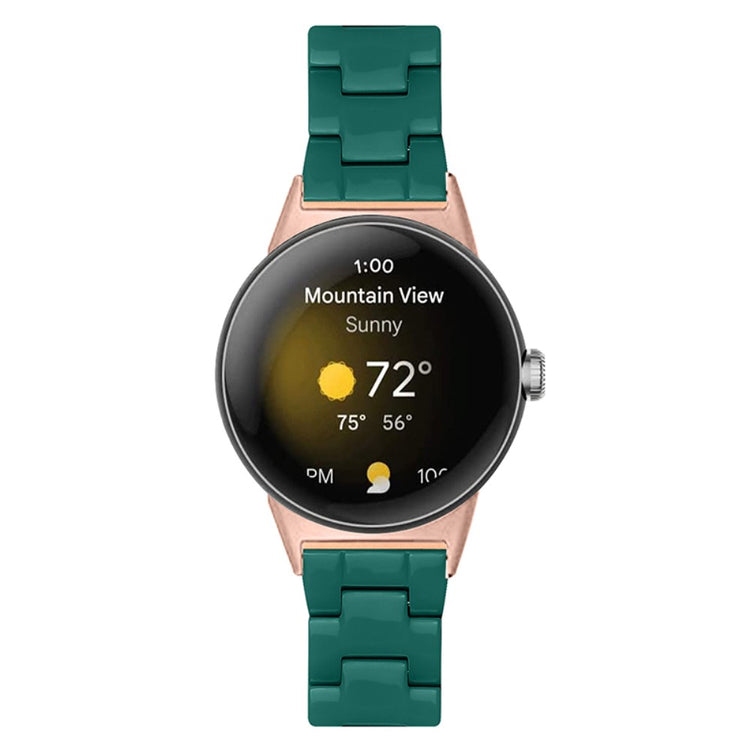 Meget nydelig Google Pixel Watch Plastik Rem - Grøn#serie_17