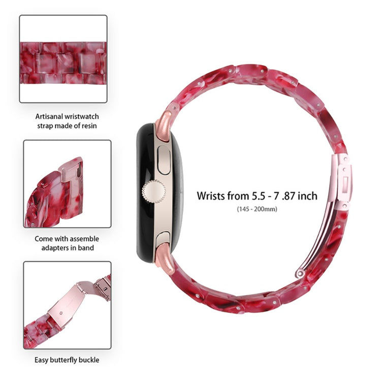 Meget nydelig Google Pixel Watch Plastik Rem - Pink#serie_23