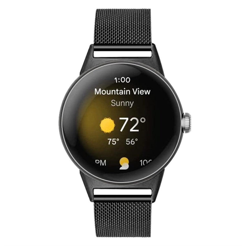 Mega kønt Google Pixel Watch Metal Rem - Sort#serie_2