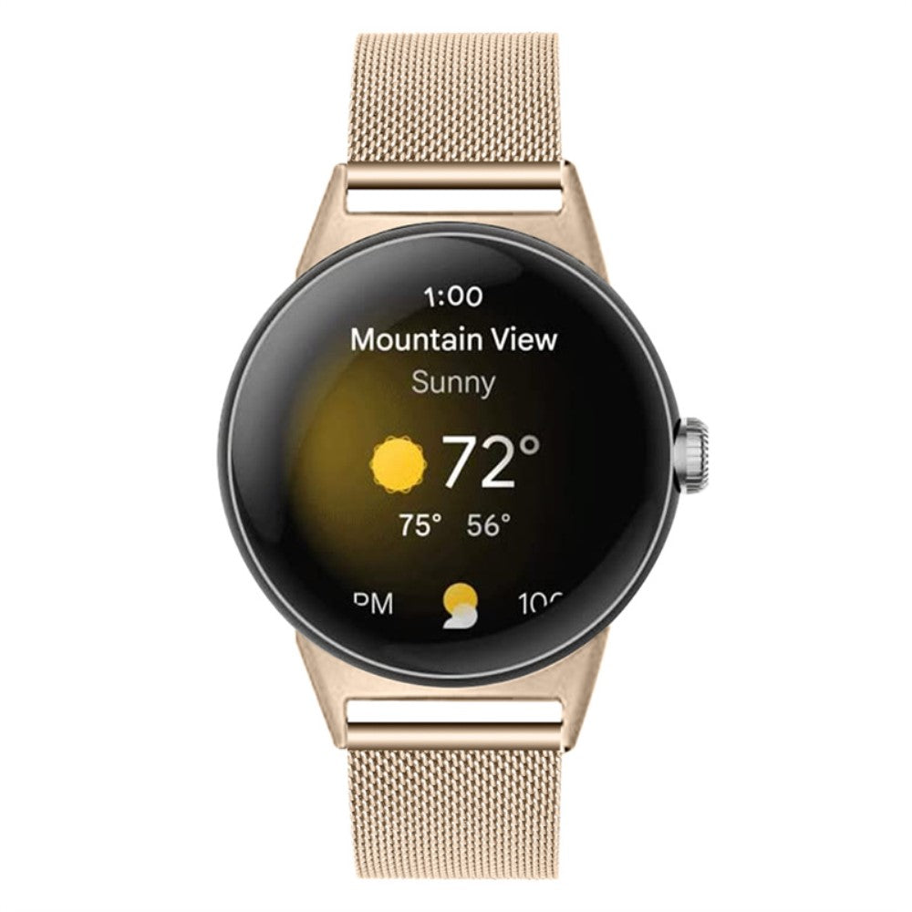 Mega kønt Google Pixel Watch Metal Rem - Guld#serie_6