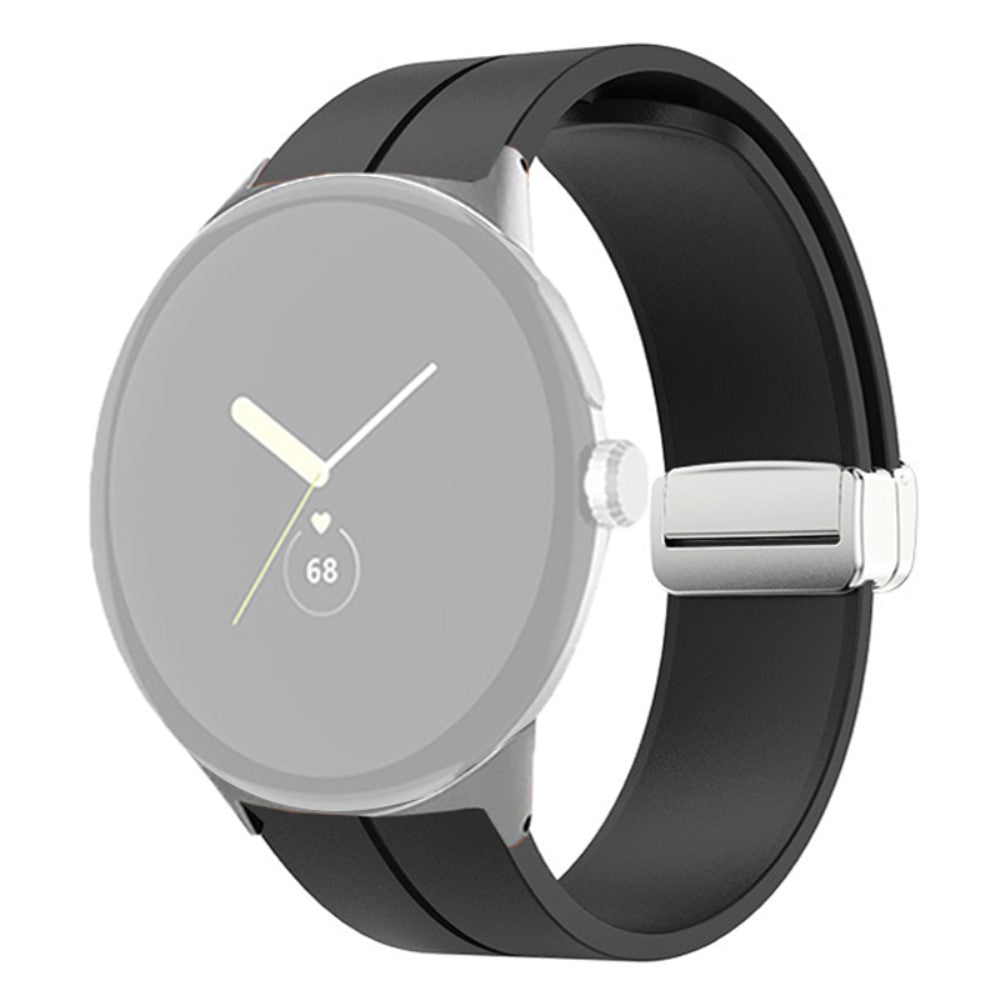 Rigtigt nydelig Google Pixel Watch Silikone Rem - Sort#serie_19