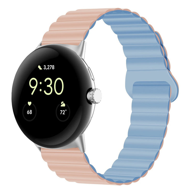 Pænt Google Pixel Watch Silikone Rem - Blå#serie_5