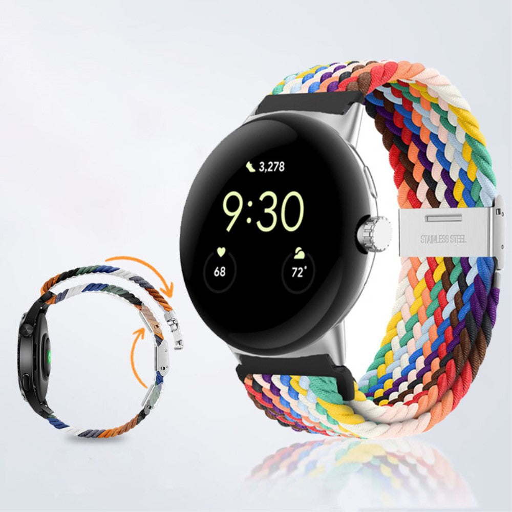 Vildt cool Google Pixel Watch Nylon Rem - Flerfarvet#serie_2