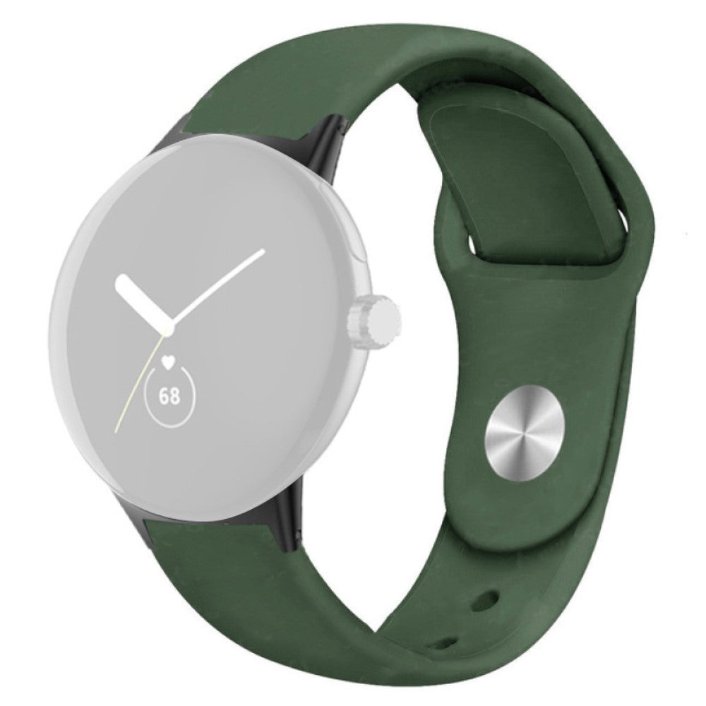 Helt vildt fint Google Pixel Watch Silikone Rem - Grøn#serie_11