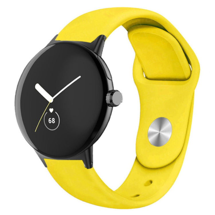 Helt vildt fint Google Pixel Watch Silikone Rem - Gul#serie_9
