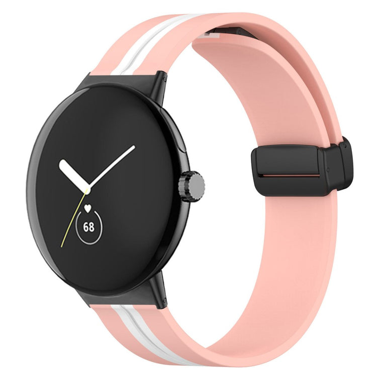Super skøn Google Pixel Watch Silikone Rem - Pink#serie_5