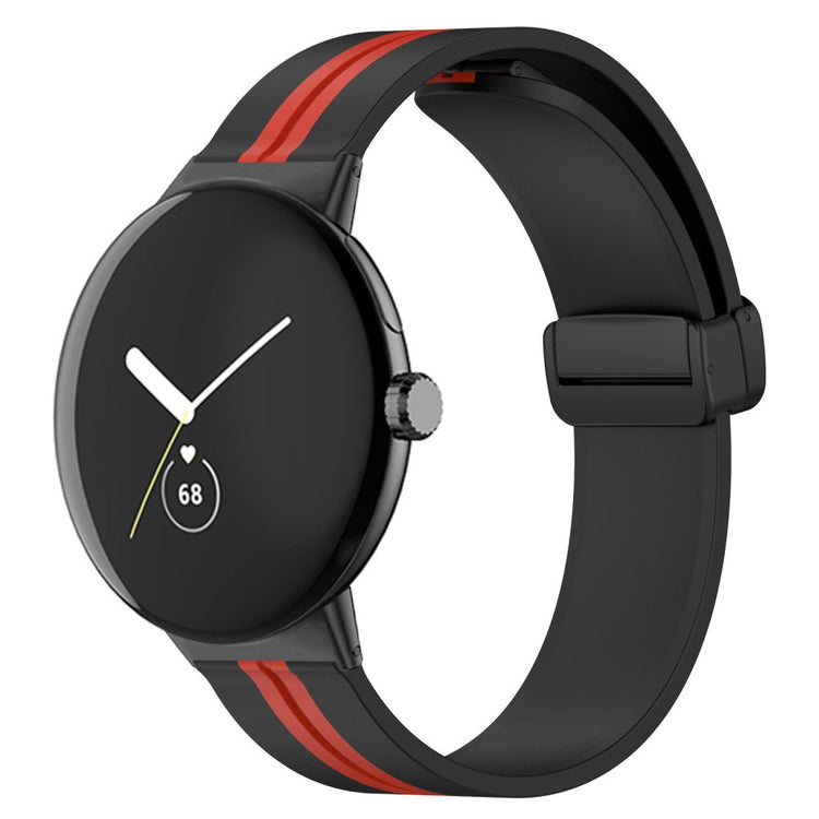 Super skøn Google Pixel Watch Silikone Rem - Rød#serie_6