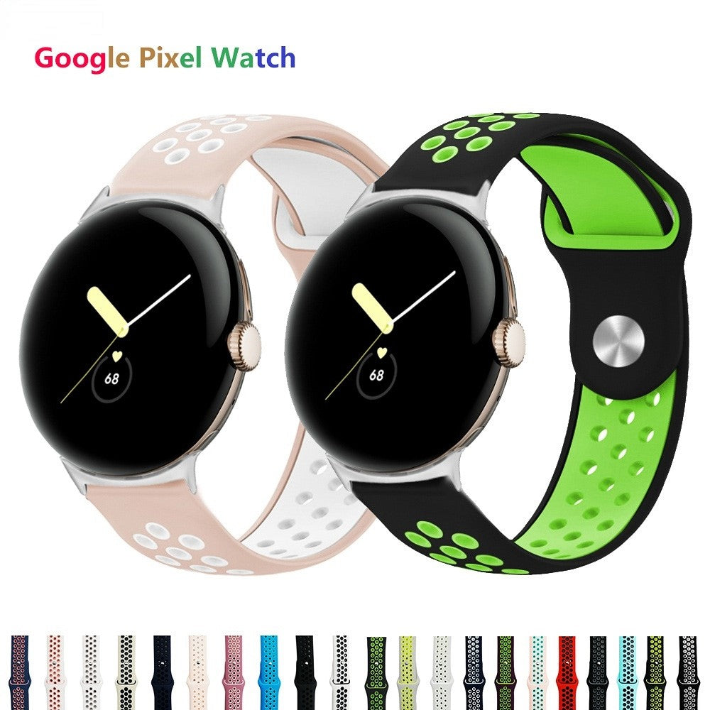 Fortrinligt Google Pixel Watch Silikone Rem - Rød#serie_14