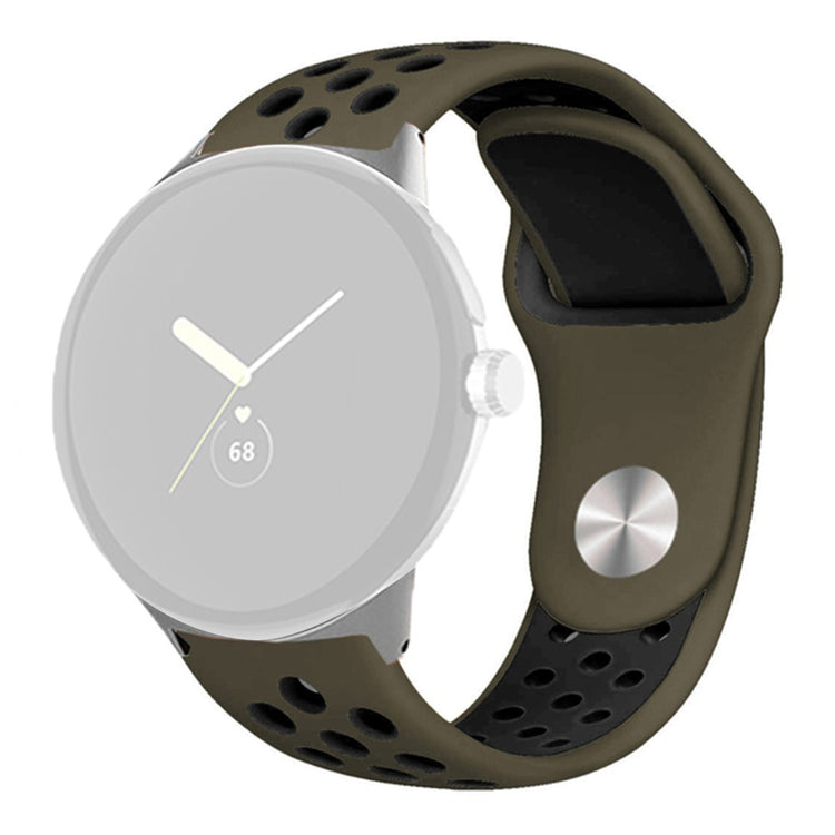 Fortrinligt Google Pixel Watch Silikone Rem - Sort#serie_17