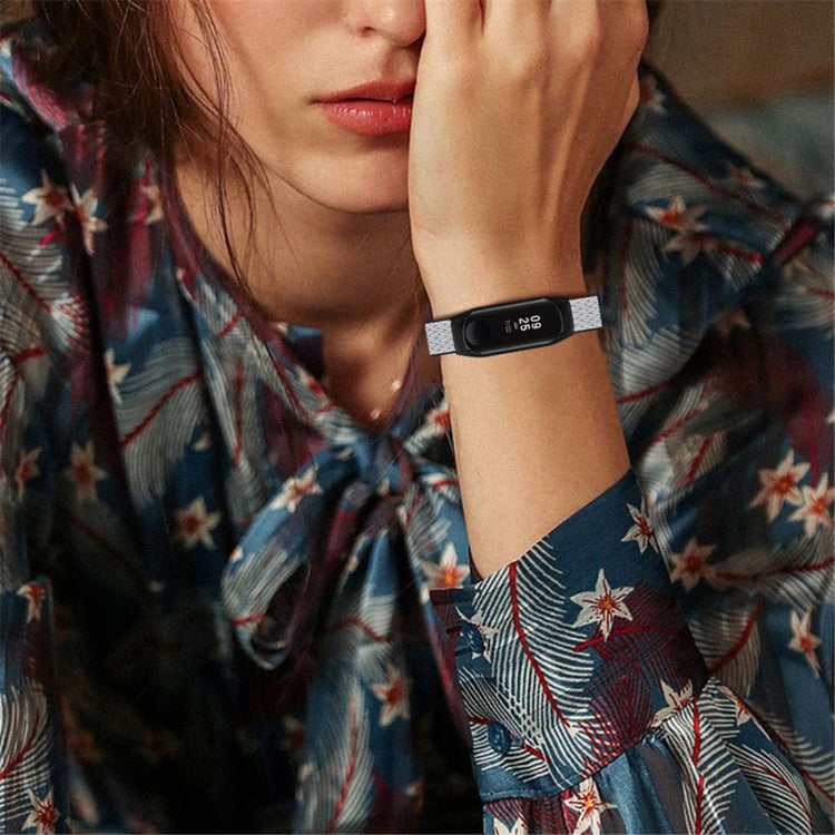 Godt Xiaomi Mi Smart Band 6 / Xiaomi Mi Band 5 Stof Urrem - Hvid#serie_13