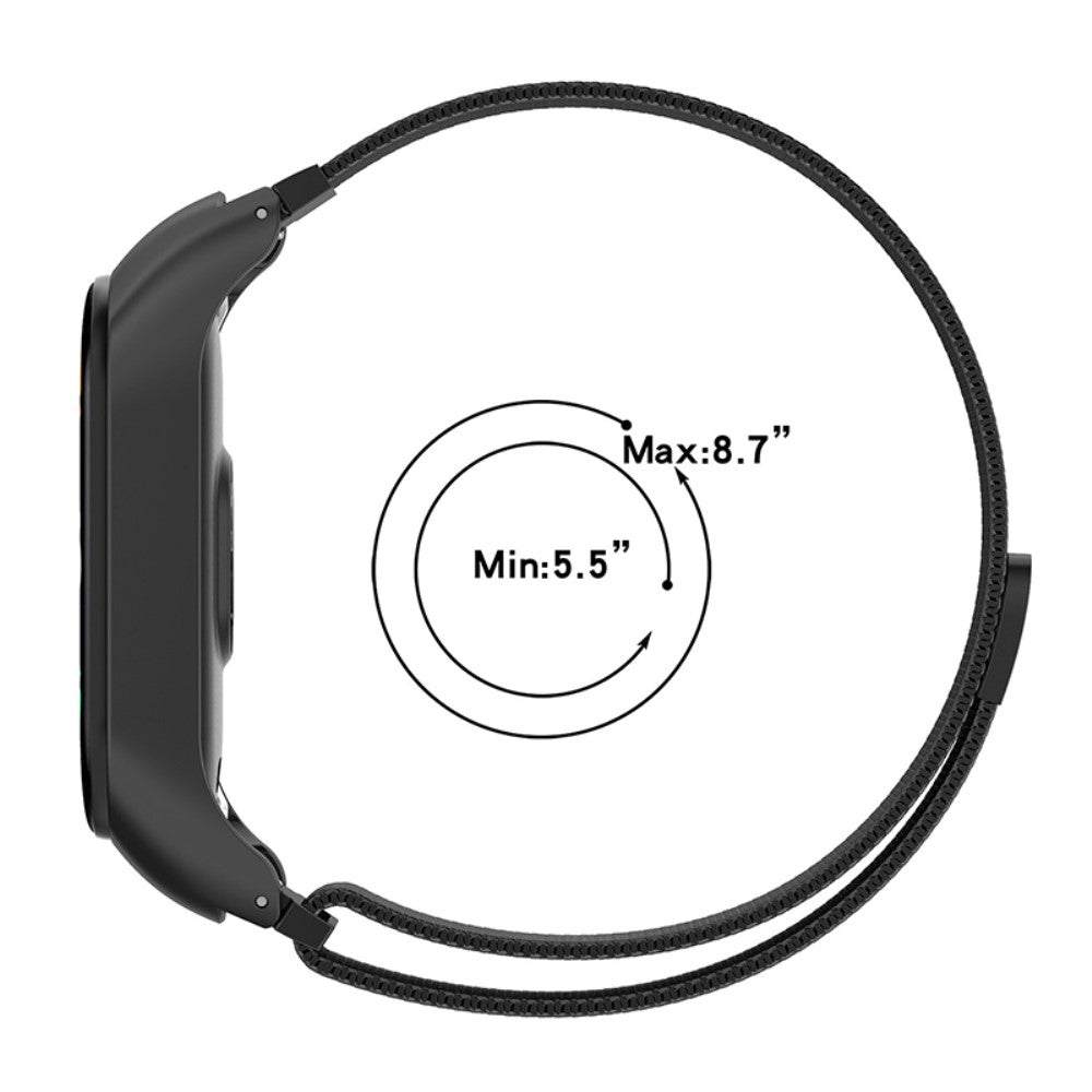 Mega kønt Xiaomi Mi Band 7 Metal Rem - Sølv#serie_2