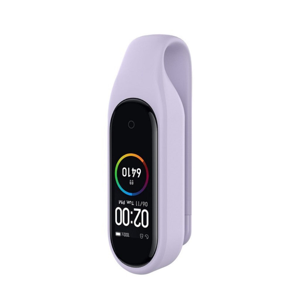 Rigtigt Flot Xiaomi Mi Smart Band 4 / Xiaomi Mi Band 3 Silikone Cover - Lilla#serie_6