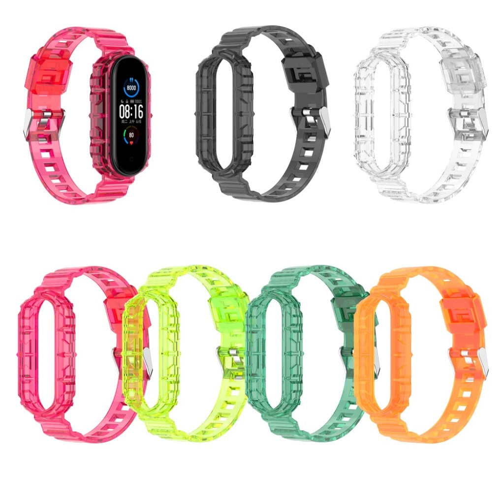 Fint Xiaomi Mi Smart Band 4 / Xiaomi Mi Band 3 Silikone Rem - Pink#serie_6