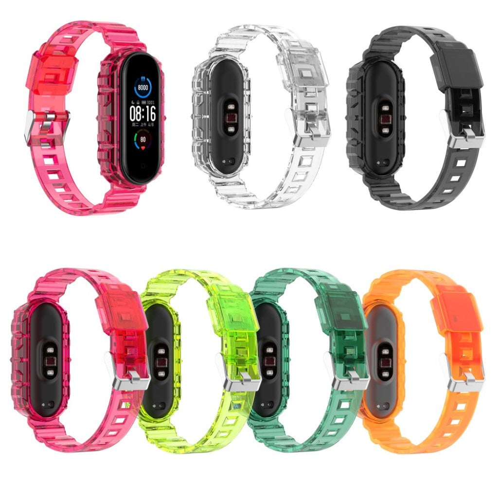 Fint Xiaomi Mi Smart Band 4 / Xiaomi Mi Band 3 Silikone Rem - Pink#serie_6