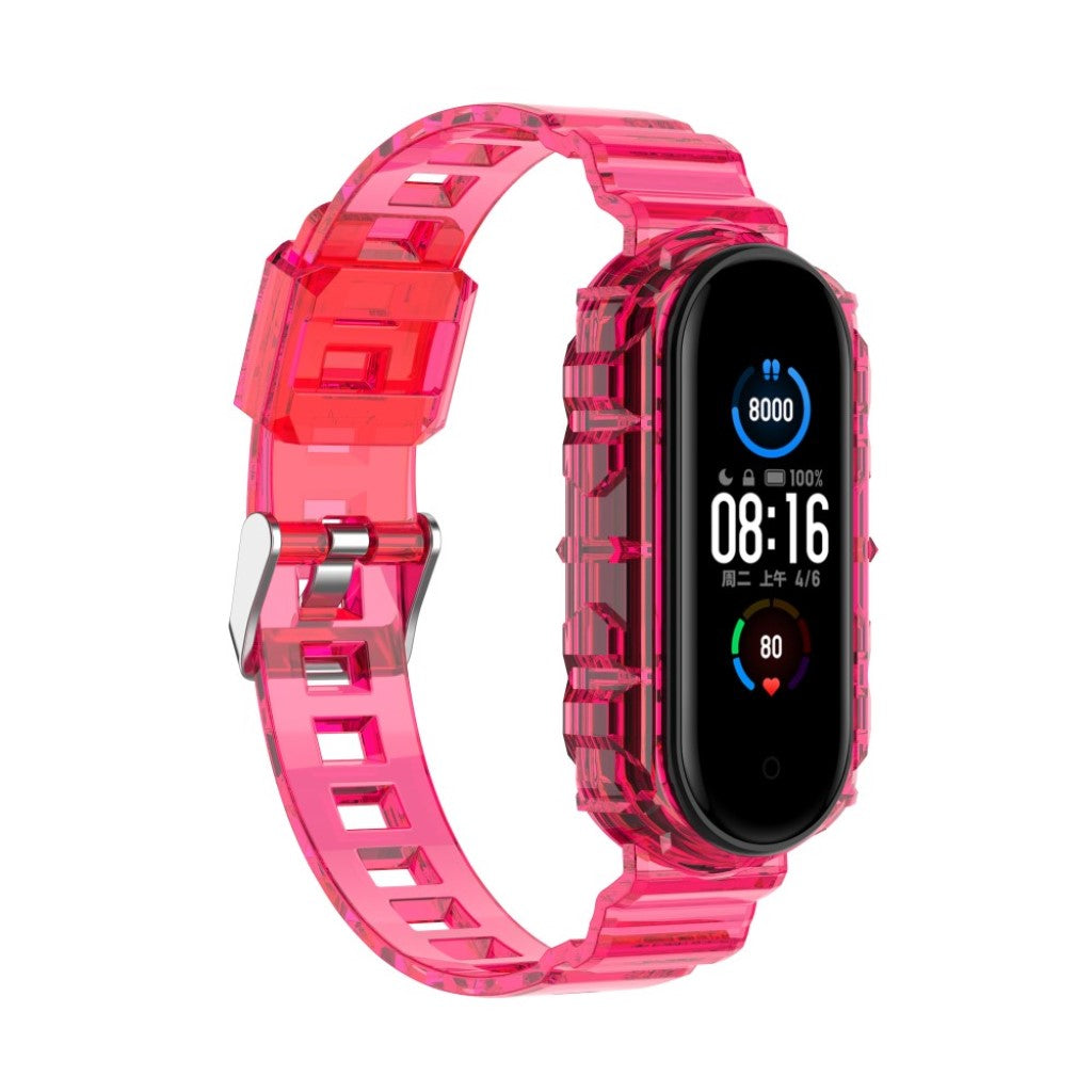 Fint Xiaomi Mi Smart Band 4 / Xiaomi Mi Band 3 Silikone Rem - Pink#serie_6