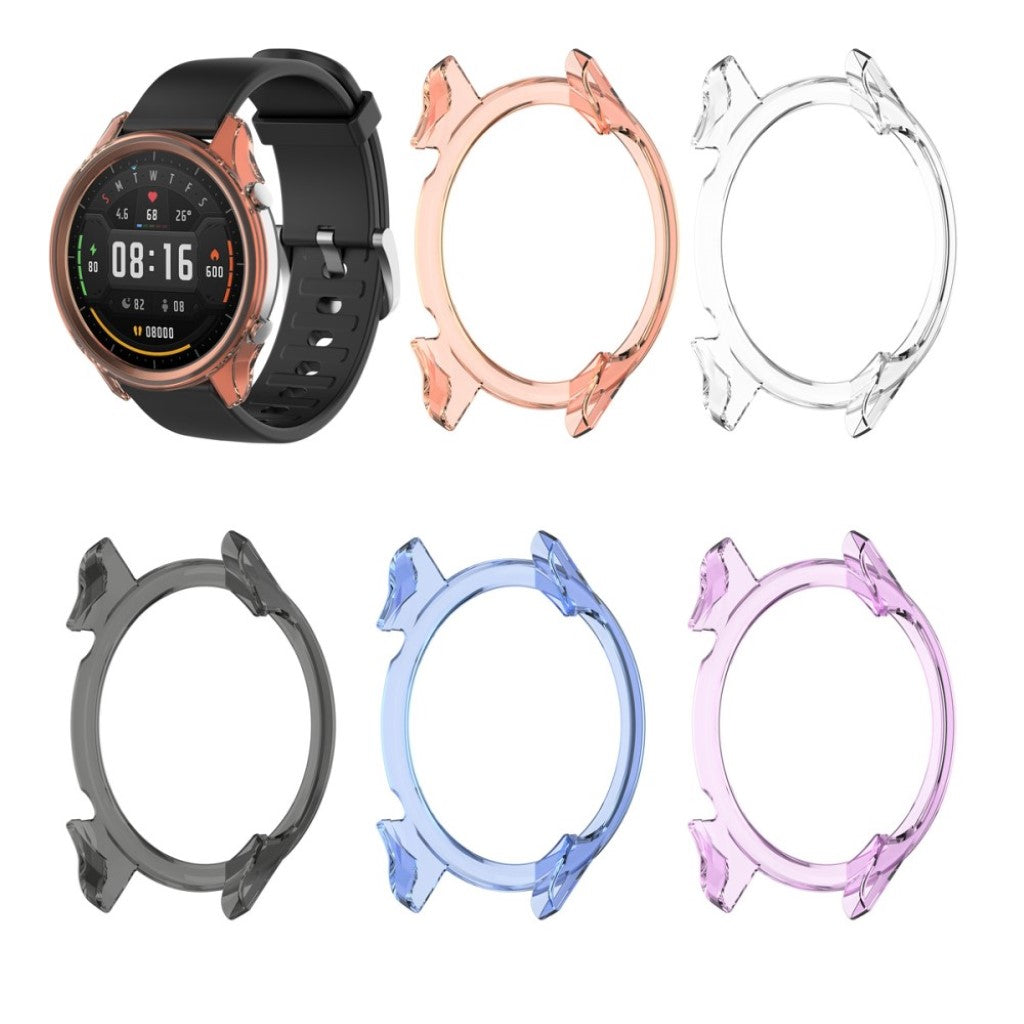 Xiaomi Watch Color Gennemsigtig Silikone Bumper  - Lilla#serie_5