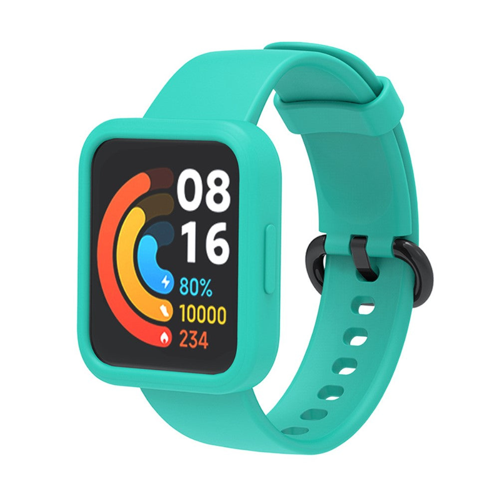 Stilfuld Xiaomi Redmi Watch Silikone Urrem - Grøn#serie_7