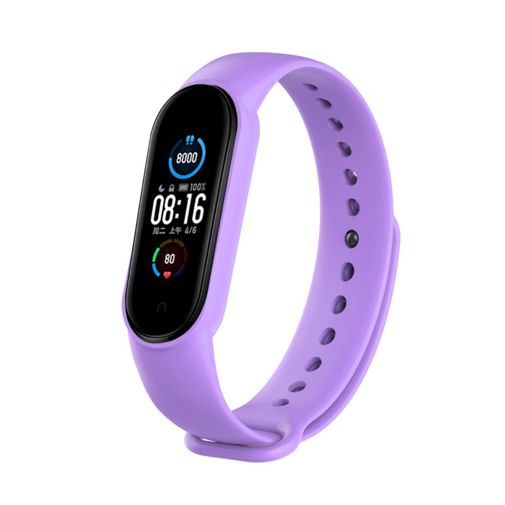 Meget fint Xiaomi Mi Band 5 Silikone Rem - Lilla#serie_21